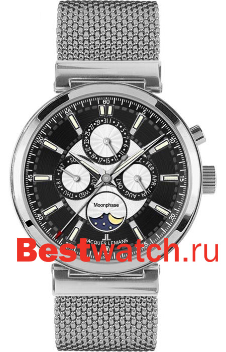 Часы Jacques Lemans Moonphase 1-1698D